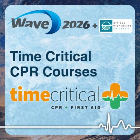 CPR Courses AM & PM: Time Critical @WAVE 2026